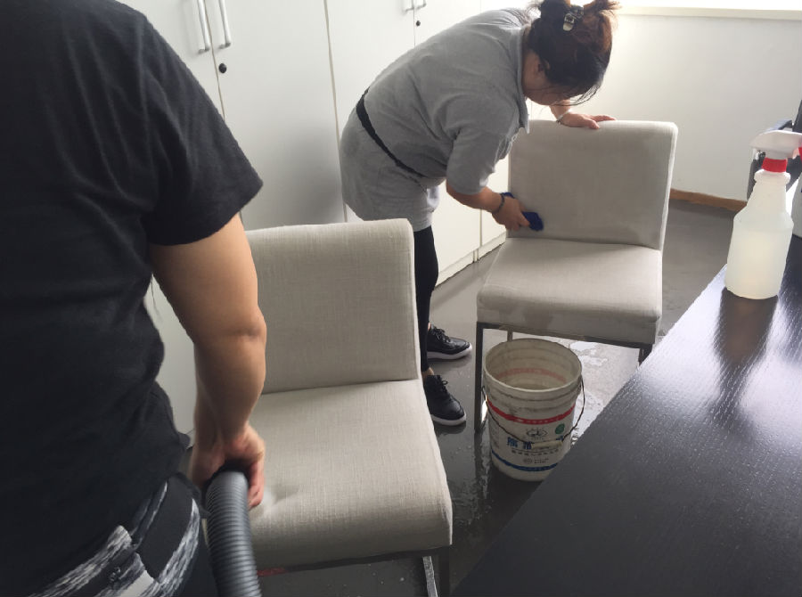 栖霞区沙发清洗案例